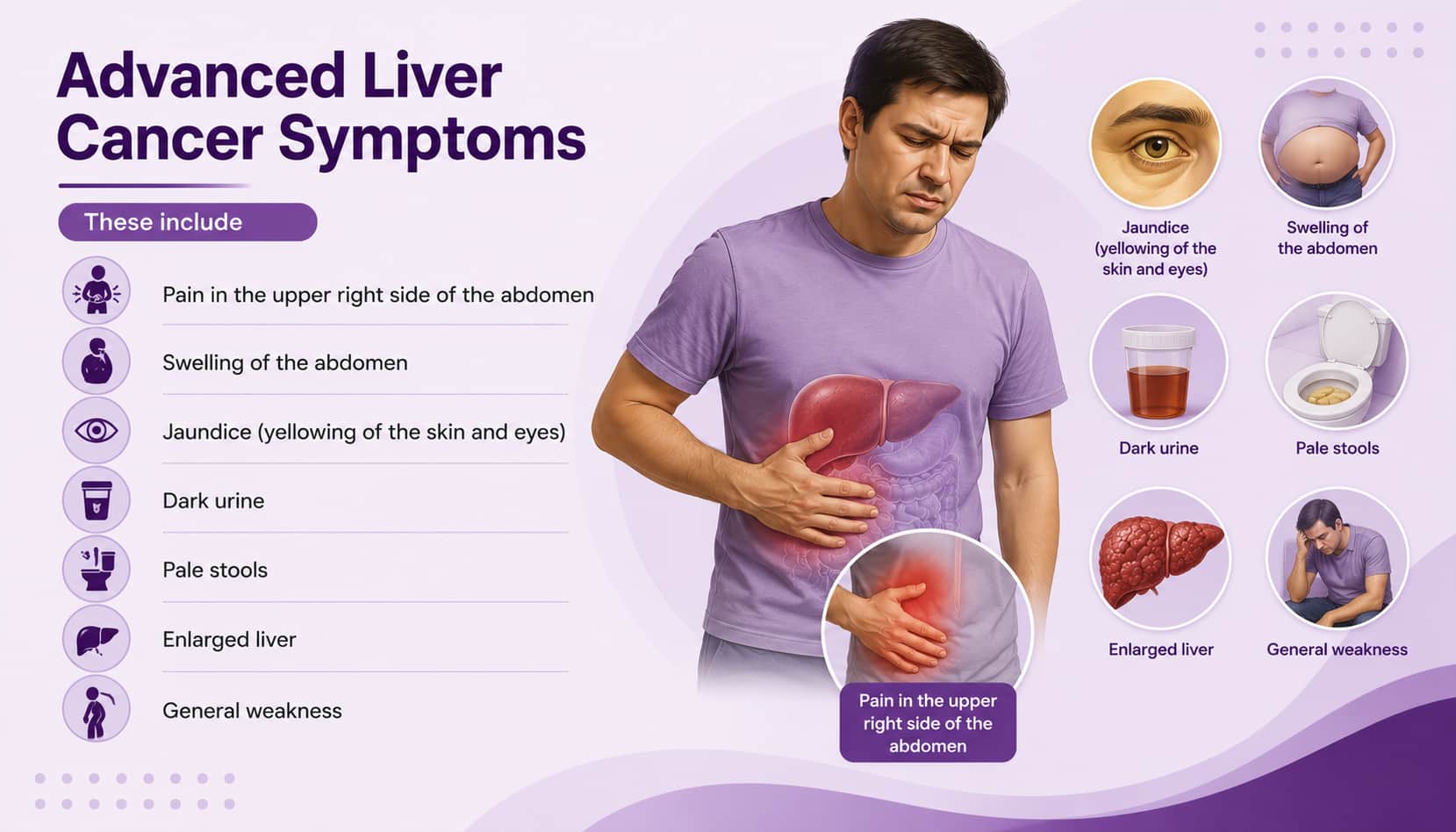 Advanced liver cancer Symptoms