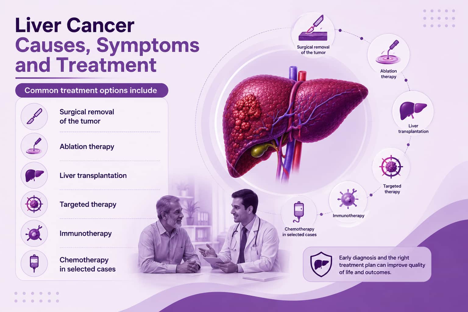 Liver cancer causes symptoms and treatment
