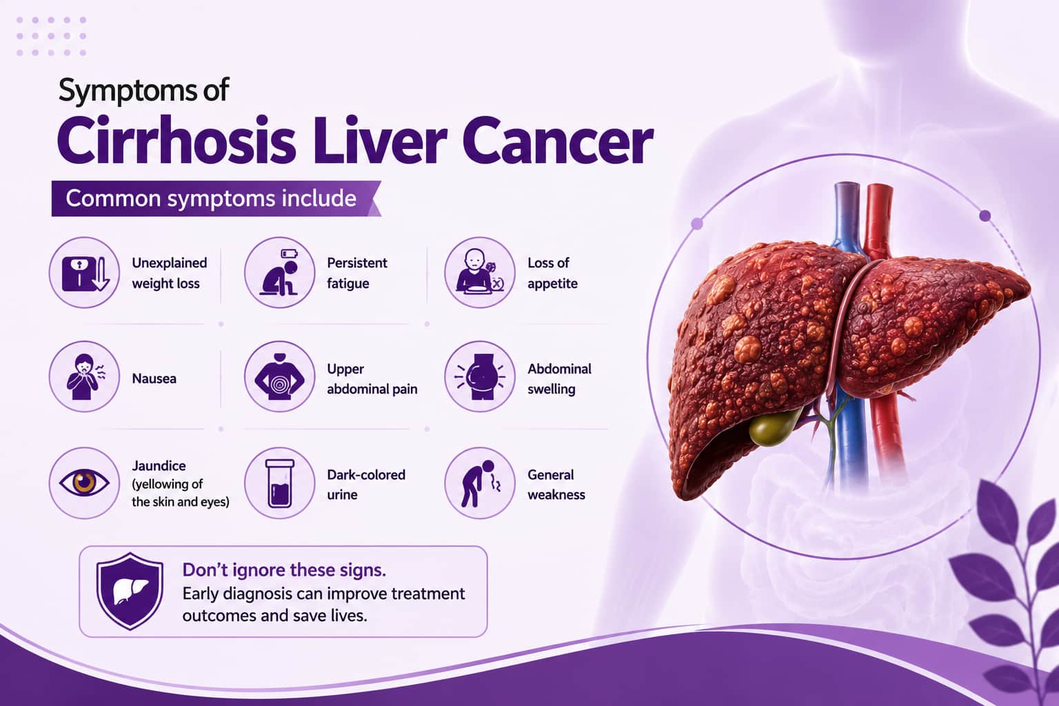 Symptoms of Cirrhosis Liver Cancer
