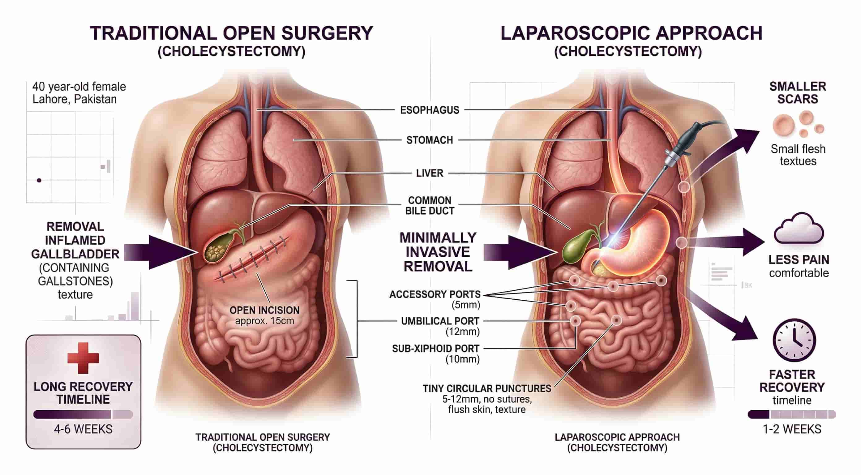 High-definition laparoscopic surgical view