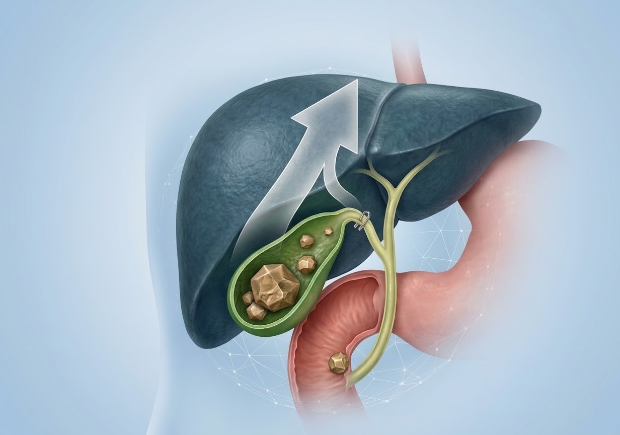 Minimally invasive gallbladder surgery setup