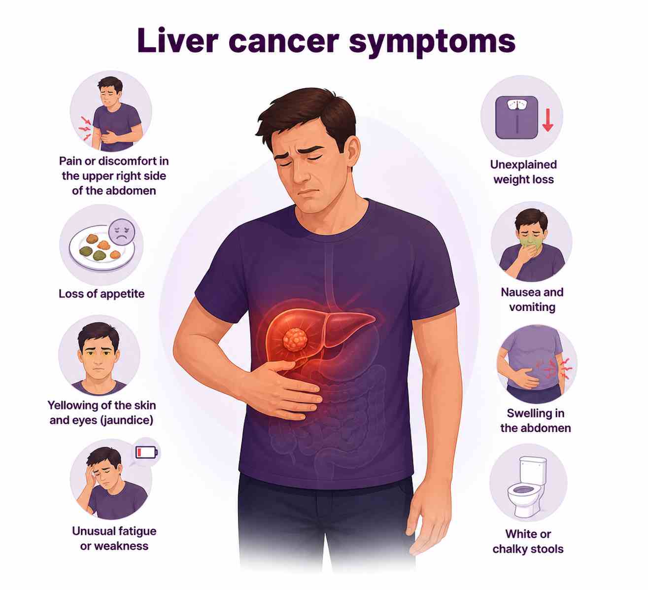 Liver cancer symptom check