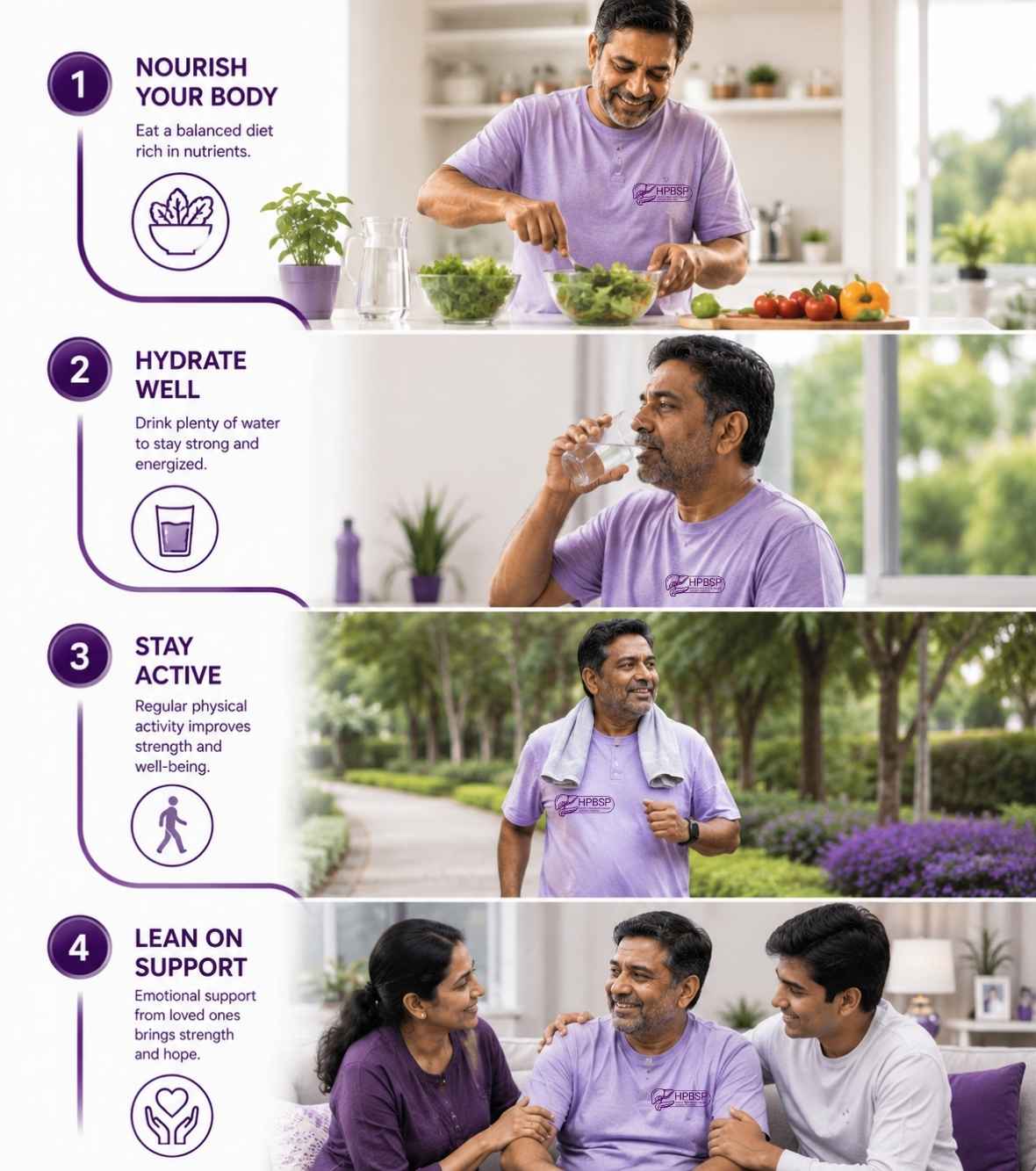 Specialist explaining early symptom monitoring to a patient