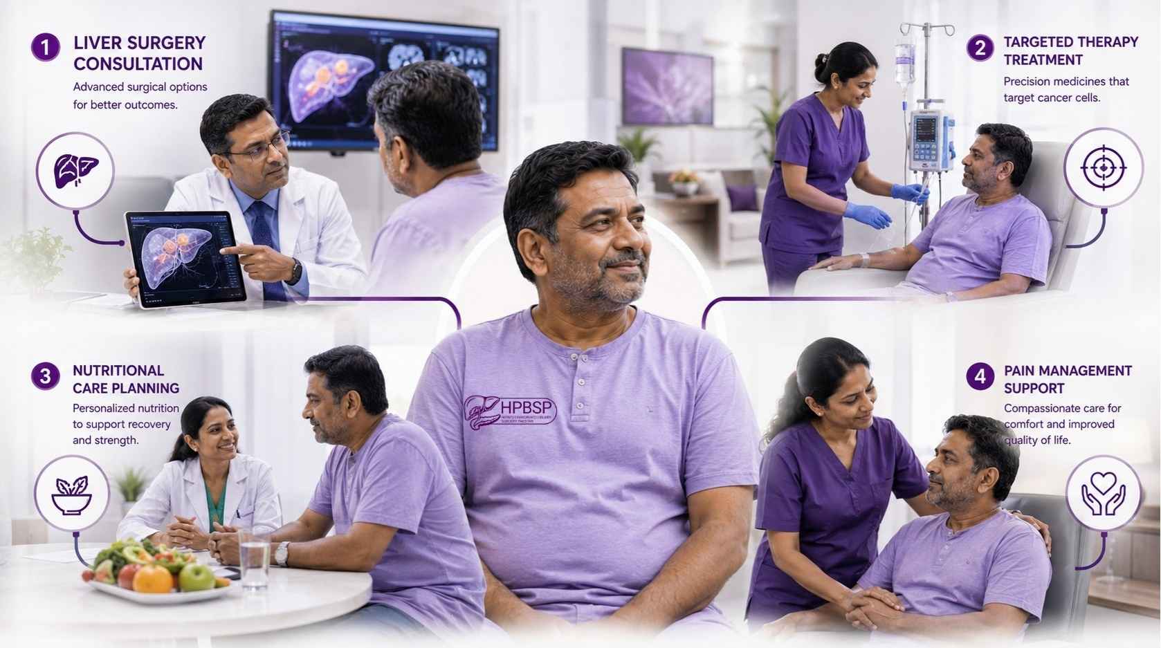 Specialist checking liver vitals and diagnostic screening data