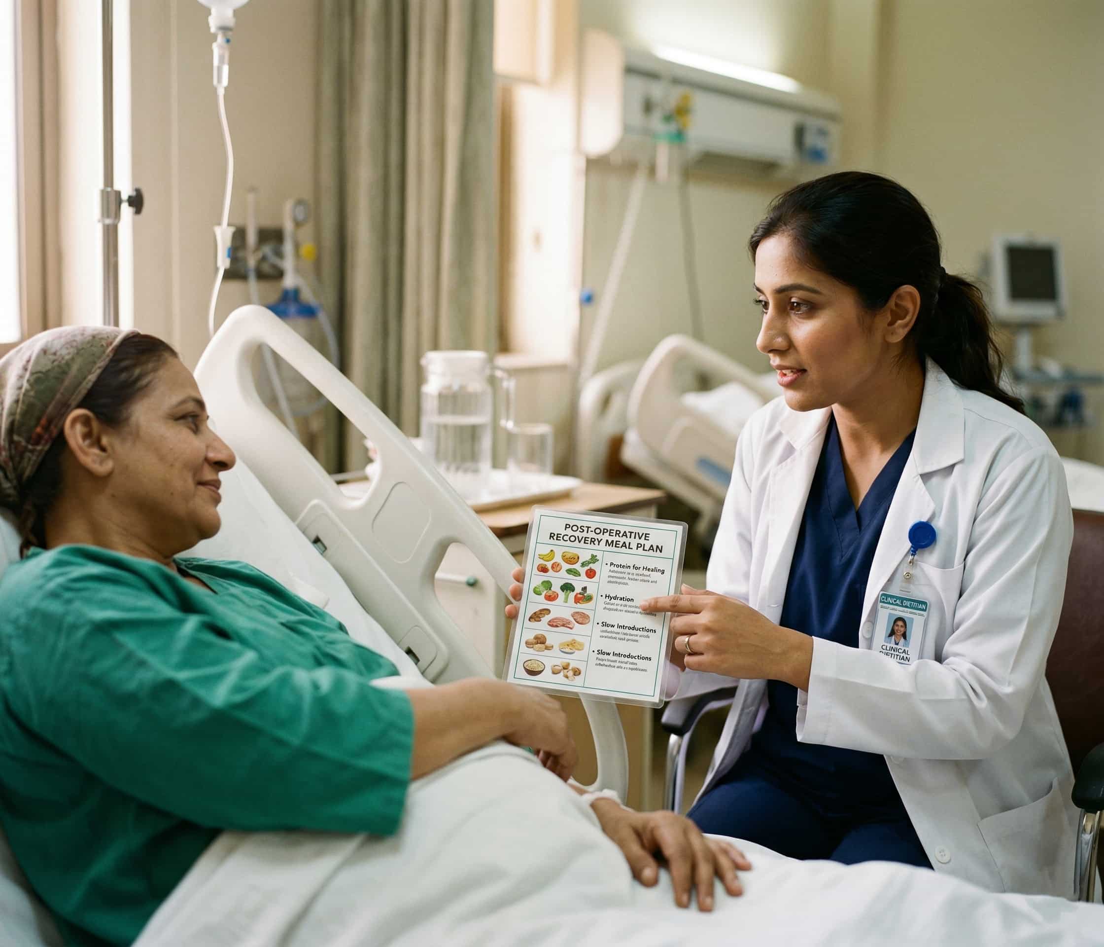 Gradual oral intake and nutrition